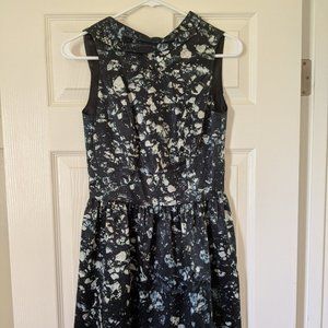 Badgley Mishka Print Sleeveless Backless Dress